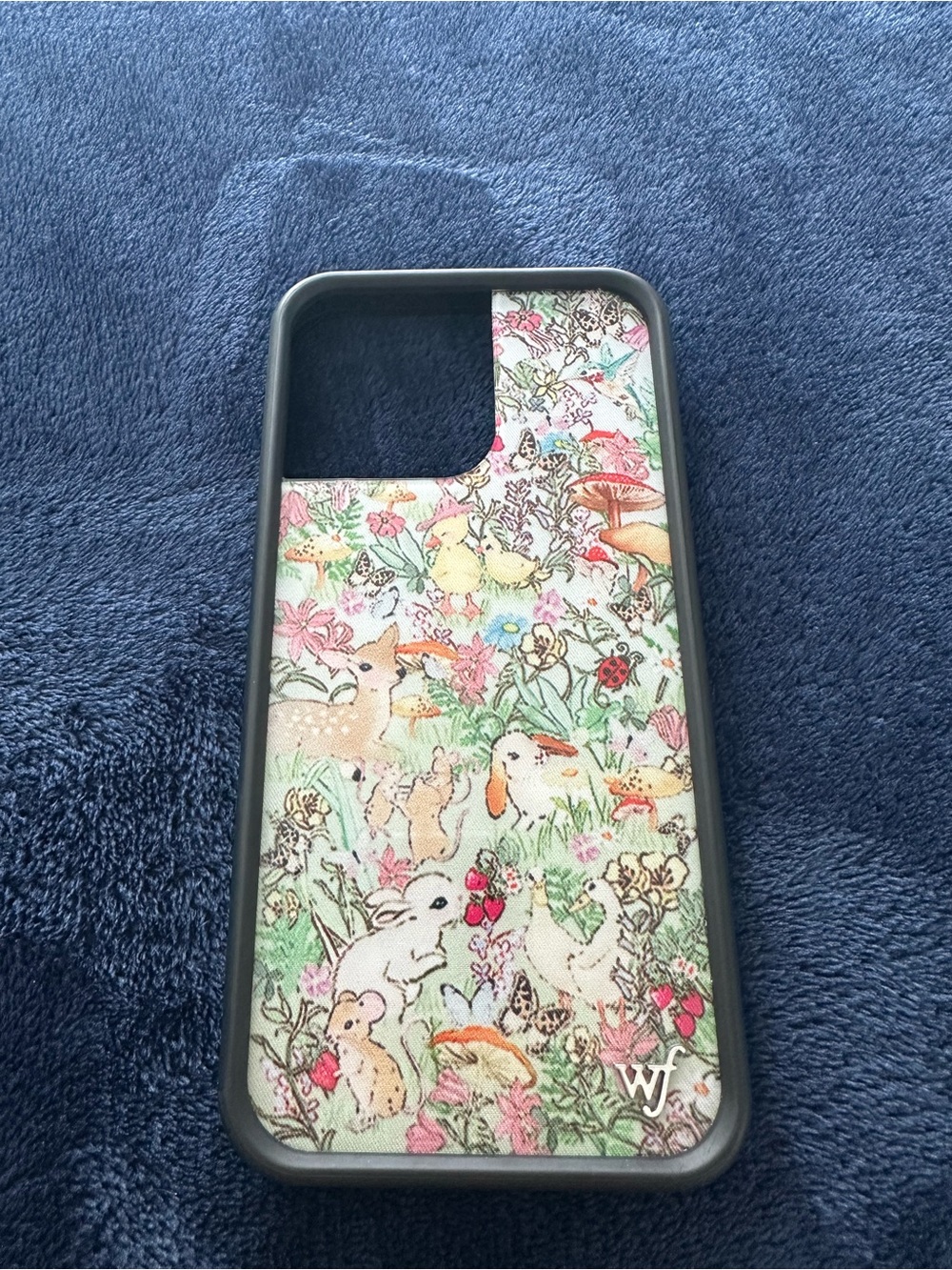 Wildflowers Pastel Floral Forest Animal iPhone Case - Pink, Green, White